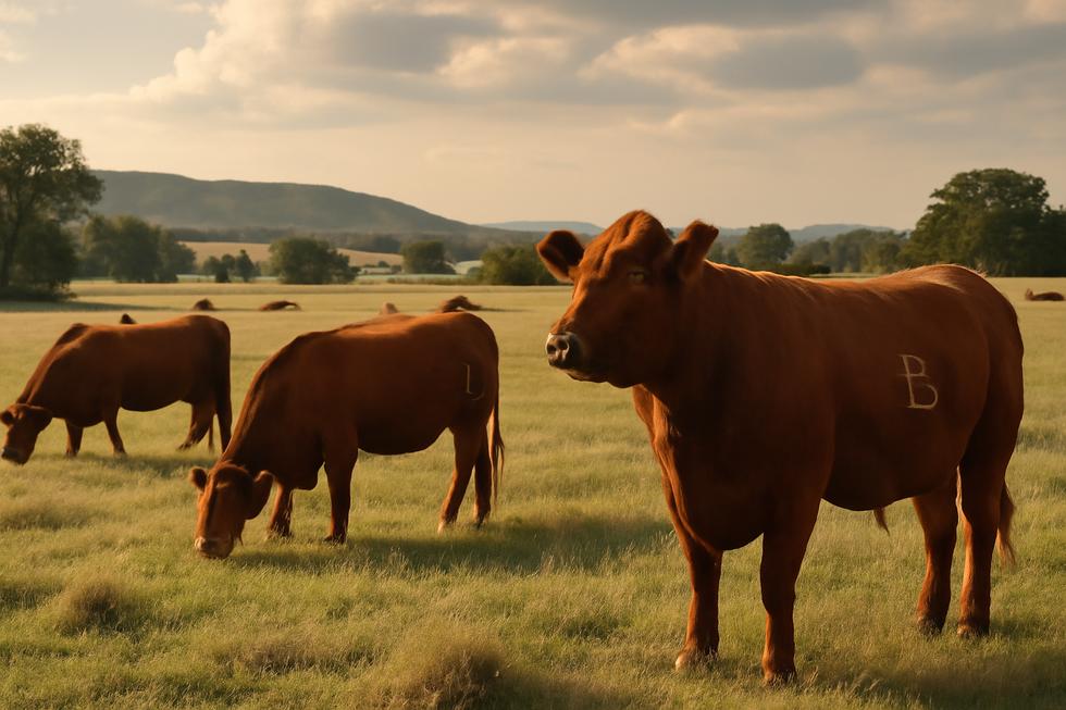 A picturesque view of cattle on a ranch, emphasizing the significance of cattle branding.