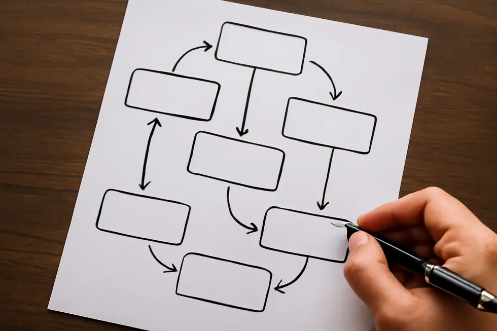 A confident business owner showcasing the importance of trademarking their business name as part of forming their LLC.