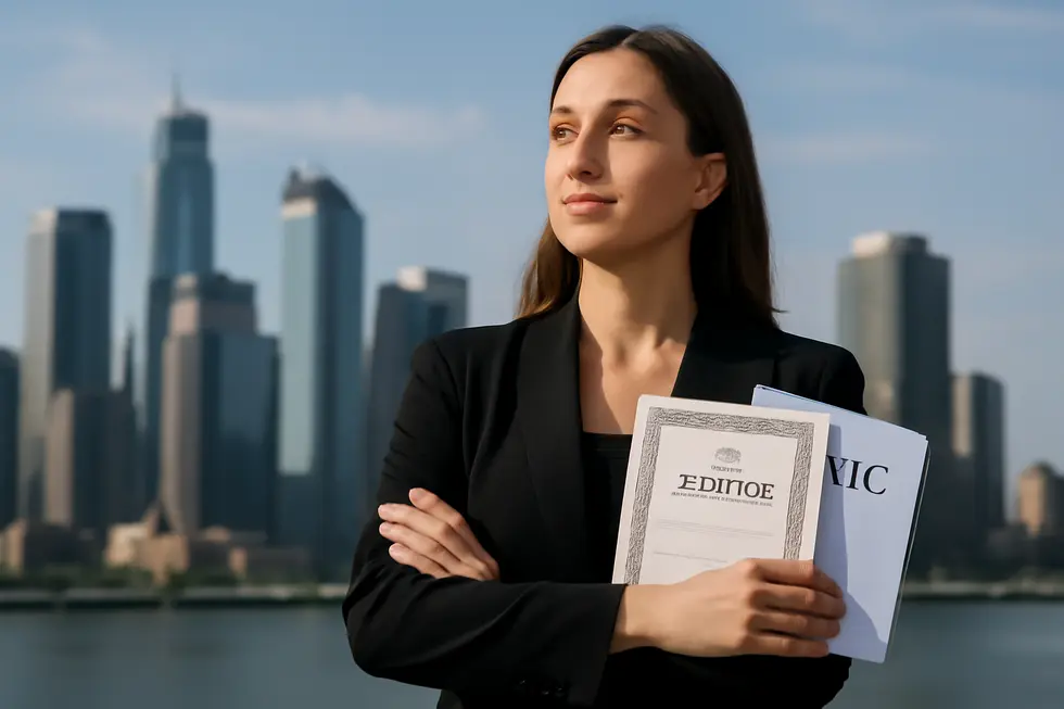 A confident business owner showcasing the importance of trademarking their business name as part of forming their LLC.