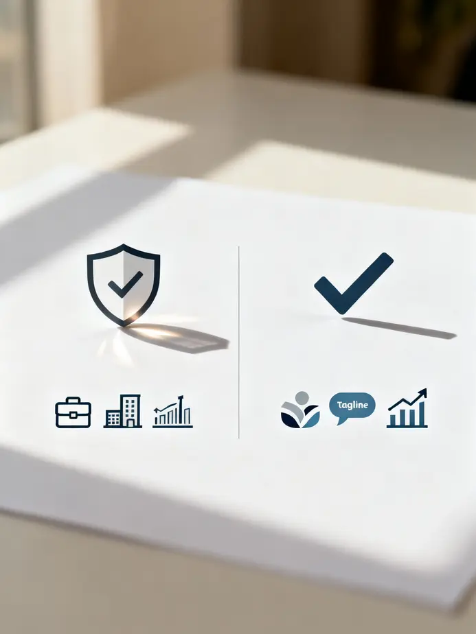 Visual representation of the roles of LLC and trademark in business ownership.